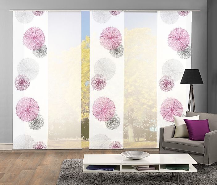 HOME WOHNIDEEN Schiebegardine "SCOPPIO" Paneelwagen 5 Stk. tlg. HxB: 245x60 günstig online kaufen