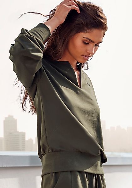 FCUK Sweatshirt, (1 tlg.), Sweatshirt mit V-Ausschnitt und großen Rückenpri günstig online kaufen