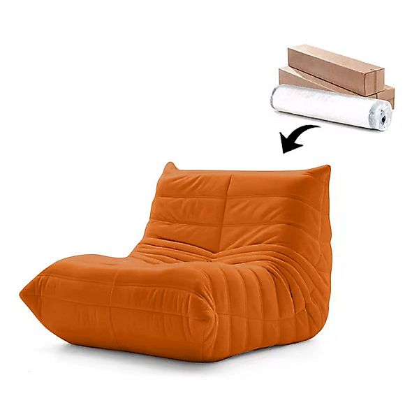 TWSOUL Sitzsack Bodensofa,Sitzsacksofa,Raupen-sitzsackstuhl,87CM*102CM*70CM günstig online kaufen