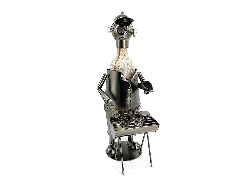 eXODA Weinflaschenhalter Grillmeister aus Metall, (1x günstig online kaufen