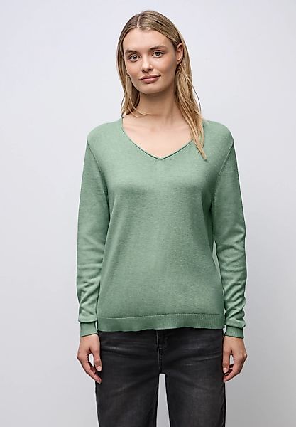 STREET ONE V-Ausschnitt-Pullover Feinstrick günstig online kaufen