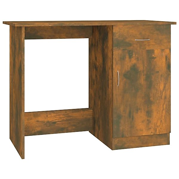 vidaXL Schreibtisch Räuchereiche 100x50x76 cm Holzwerkstoff 815420 günstig online kaufen