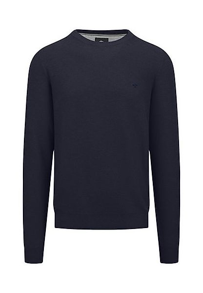 FYNCH-HATTON Strickpullover O-Neck, Structure navy günstig online kaufen