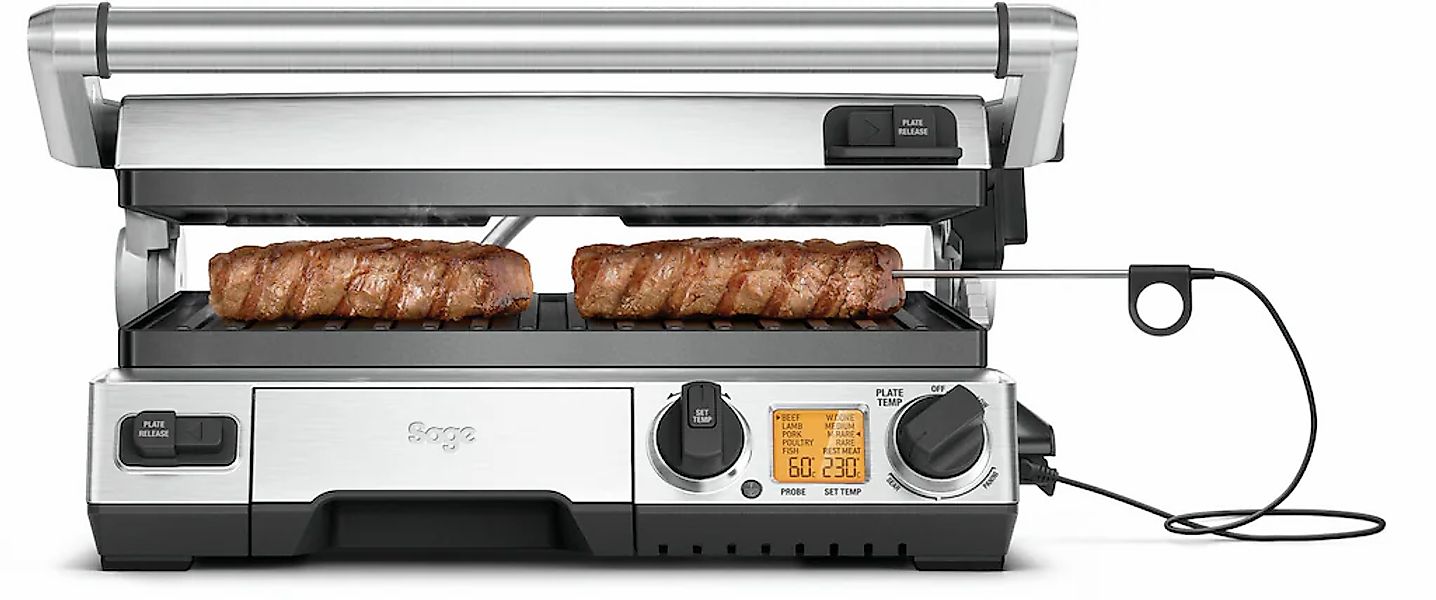 Sage Kontaktgrill "the Smart Grill Pro, BGR840BSS" 2400 W antihaftbeschicht günstig online kaufen
