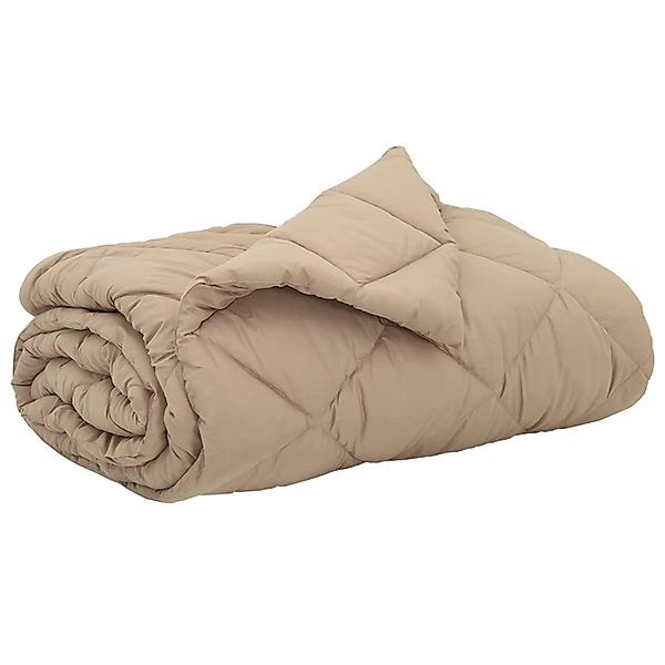vidaXL Sommerdecke Taupe 240 x 260 cm Mikrofaser 42025463 günstig online kaufen