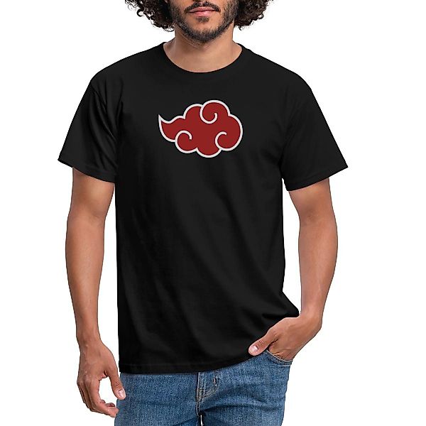 Spreadshirt T-Shirt Naruto Shippuden Akatsuki-Wolke Männer günstig online kaufen