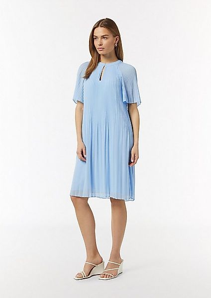 comma Minikleid Kleid Fließendes Plissee-Kleid aus Chiffon günstig online kaufen
