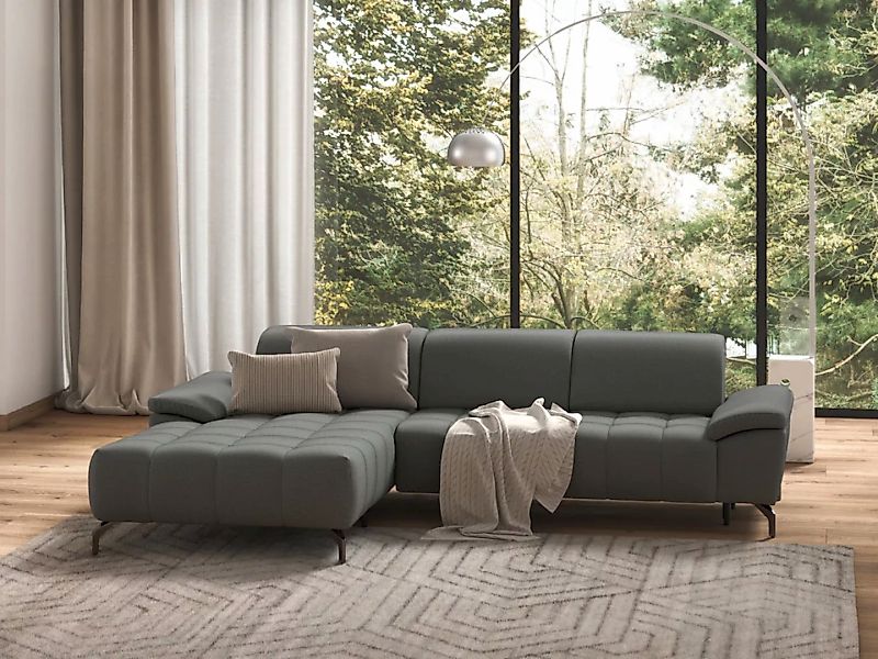 sit&more Ecksofa "Cool L-Form", wahlweise mit Kopfteilverstellung und Vorzi günstig online kaufen