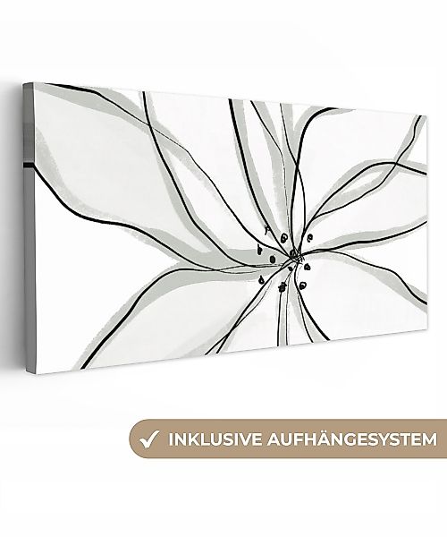 OneMillionCanvasses® Leinwandbild Panorama Blume - Kunst günstig online kaufen
