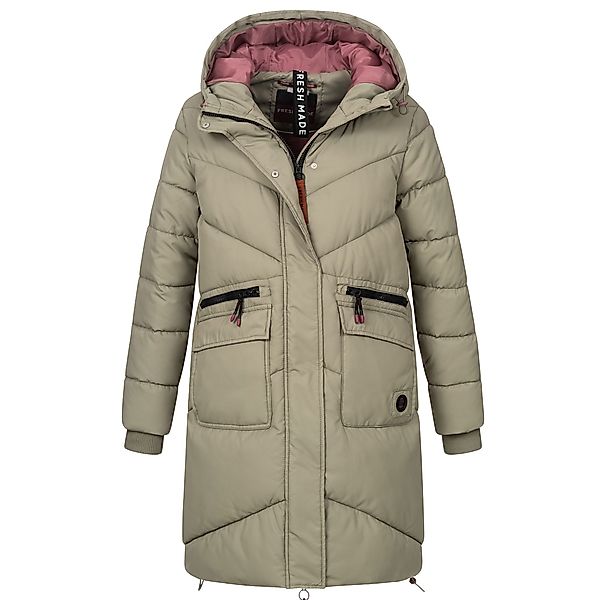 SUBLEVEL Steppjacke Damen Mantel mit Kapuze günstig online kaufen