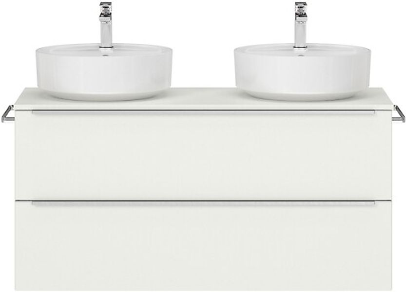 nobilia® Waschtisch-Set »Alvene«, (1 St., mit Doppelwaschplatz, vormontiert günstig online kaufen