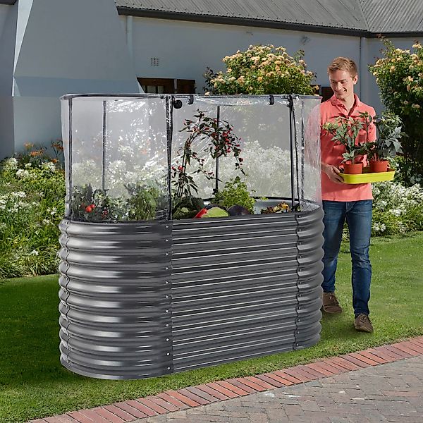 KONIFERA Hochbeet "2-in-1 Hoch-und Anzuchtbeet", BxTxH: 160x80x82 cm günstig online kaufen