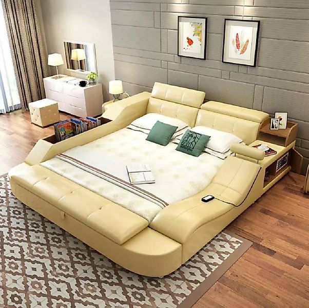 JVmoebel Bett Multifunktions Bett Luxus Design Leder Betten Doppel günstig online kaufen
