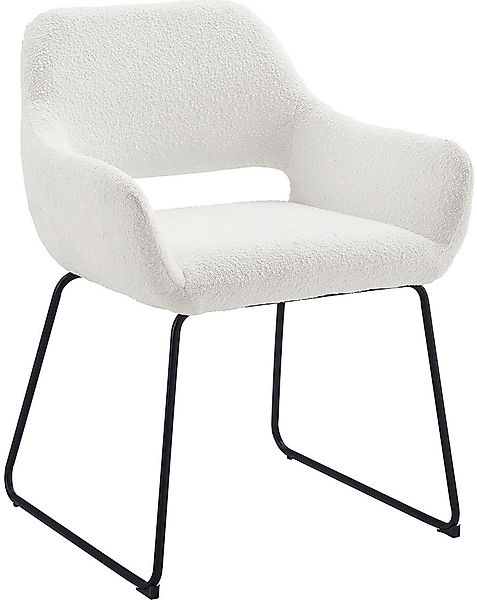 SalesFever Armlehnstuhl, Bouclé, Bezug in moderner Bouclé Optik günstig online kaufen