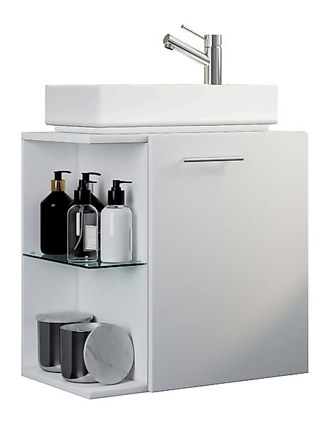 VCM Waschtisch 2-tlg Gäste WC Waschplatz Bad Waschtisch Hausa günstig online kaufen