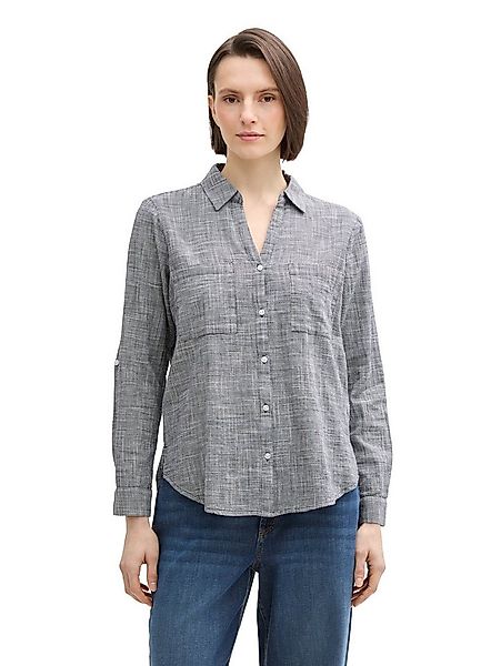 TOM TAILOR Langarmbluse Regular mit Brusttaschen günstig online kaufen