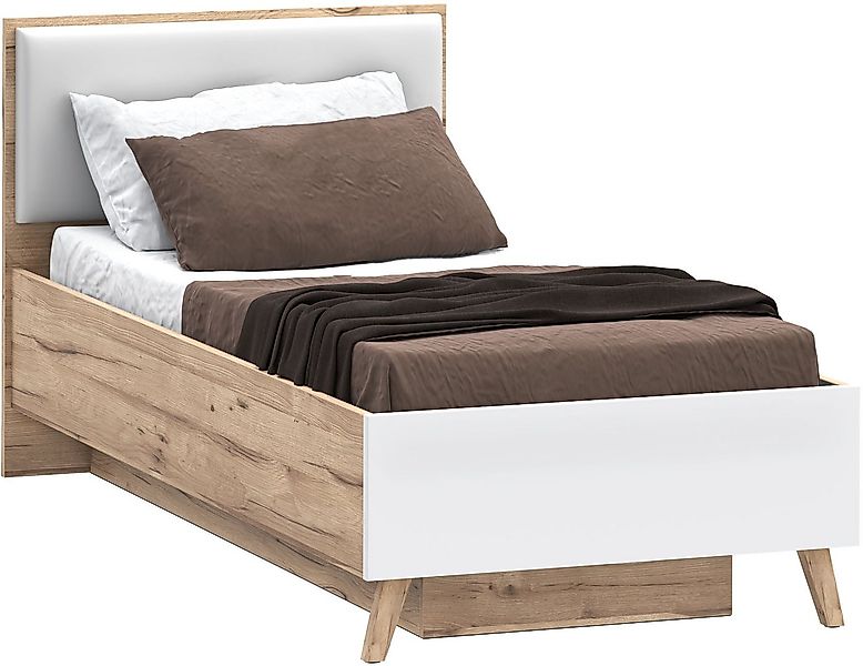 FORTE Stauraumbett Vankka viel Stauraum, skandinavisches Design, Made in Eu günstig online kaufen