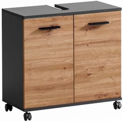 welltime Waschbeckenunterschrank "Palermo, Breite 59 cm" Metallbeschläge, S günstig online kaufen