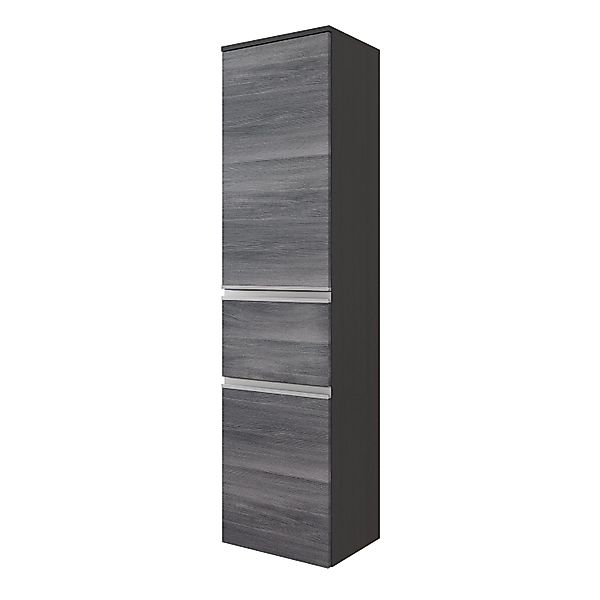 Held Möbel Midischrank Neapel 40 cm Eiche Rauchsilber-Graphitgrau günstig online kaufen