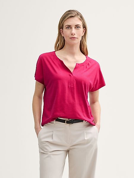 TOM TAILOR T-Shirt T-Shirt mit Falten-Details günstig online kaufen