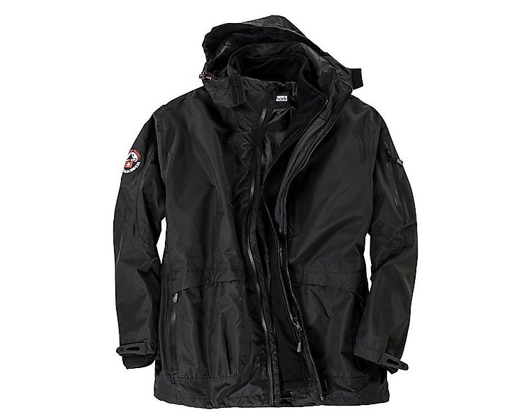 marc & mark Funktionsjacke Marc&Mark 3-in-1 Funktionsjacke Übergröße schwar günstig online kaufen