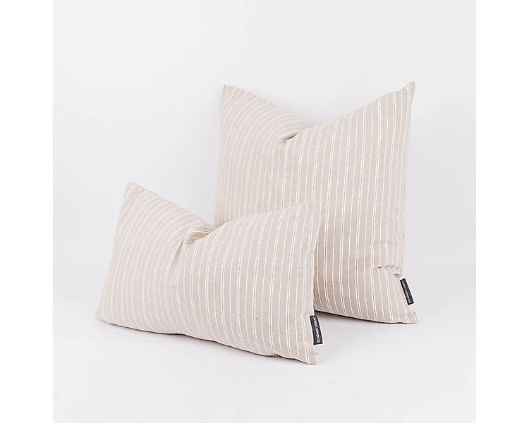 SCHÖNER LEBEN. Dekokissen Kissenhülle Basic Stripe Streifen natur div. Größ günstig online kaufen