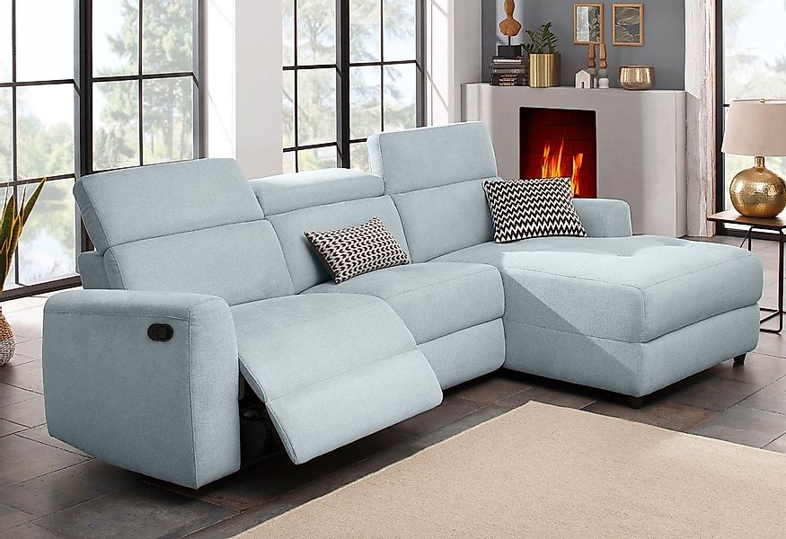 Home affaire Ecksofa »Sentrano, L-Form,«, 275 cm, man. o. elektr. Relaxfunk günstig online kaufen