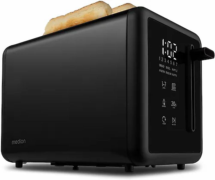Medion® Toaster »MD12102, 2 Toastschlitze« 2 Schlitze für 2 Scheiben 850 W günstig online kaufen