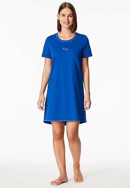 Schiesser Nachthemd "Casual Essentials" mit Statement-Print, Baumwolle, kur günstig online kaufen