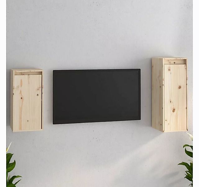 vidaXL TV-Schrank TV-Schränke 2 Stk Massivholz Kiefer Lowboard Lowboard günstig online kaufen