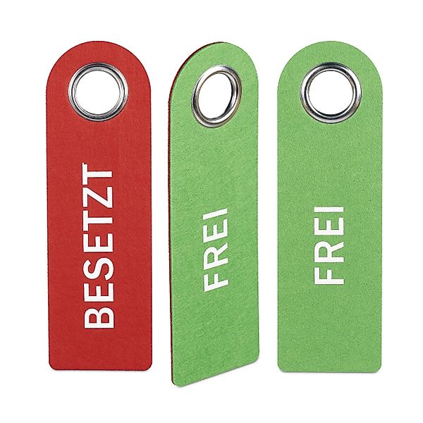 relaxdays Dekohänger Türschild Besetzt Frei 3er günstig online kaufen