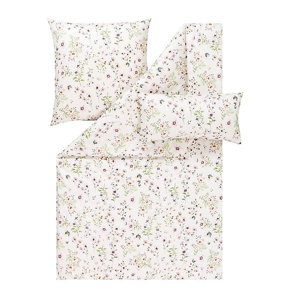 Estella Bettwäsche Mako Satin Petra 155x200+Kissen günstig online kaufen