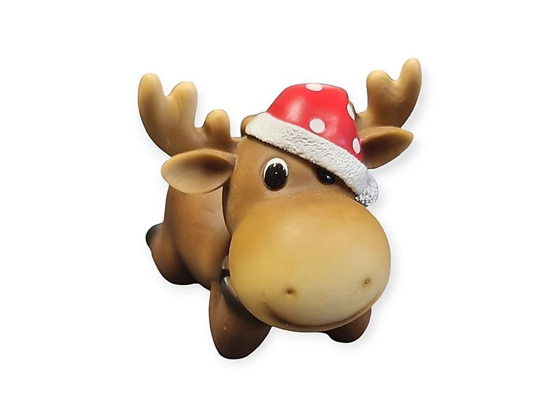 Figurendiscounter Weihnachtsfigur Dekofigur Elch liegend 12,5 x 11,5 x 17 c günstig online kaufen