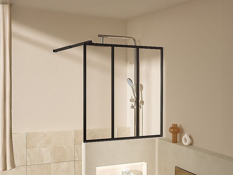 Industriestil-Wandpaneel – Matt Schwarz – 90 × 100 cm – ZONIVRA günstig online kaufen