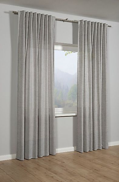 Sehlbach Gardine Schal Leinenoptik (1 St), Schlaufen, blickdicht, mit Gardi günstig online kaufen