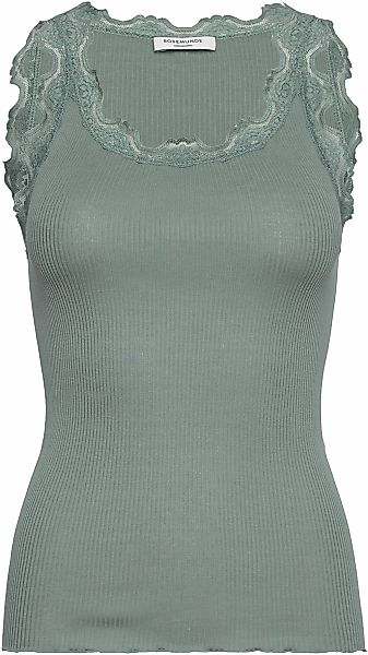 rosemunde Tanktop "Babette Silk Top", Vintage-Spitzenbesatz, breite Träger, günstig online kaufen