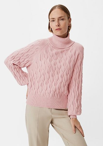 Comma Langarmshirt Pullover mit Strickmuster günstig online kaufen