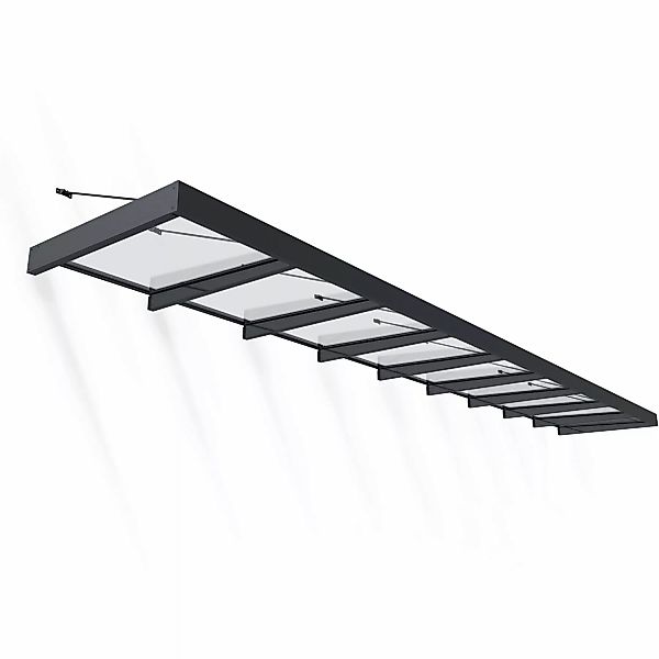 Palram - Canopia Vordach Sophia XL 8,5 m x 1,4 m Grau günstig online kaufen