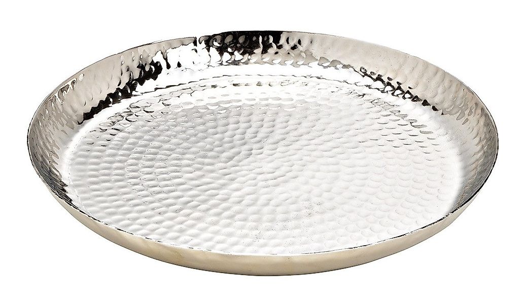 Meinposten Dekoteller Teller silber Metallteller Deko günstig online kaufen