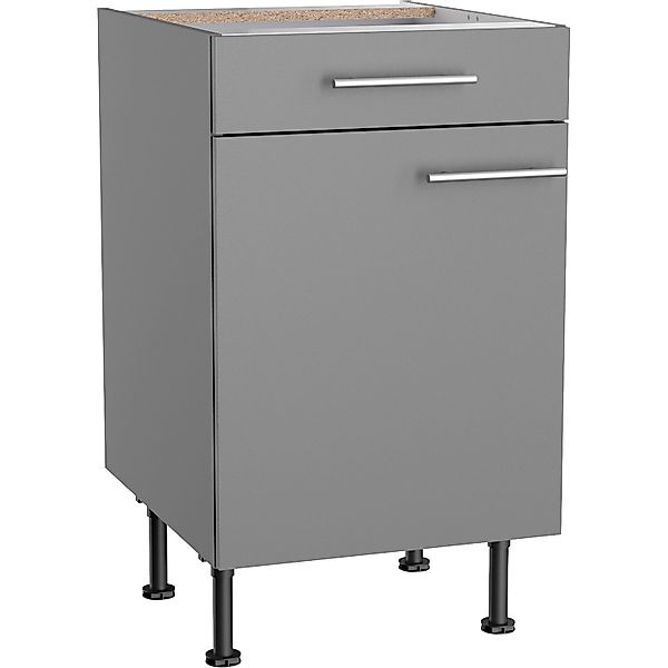 Optifit Küchen-Unterschrank Mats825 50 cm x 87 cm x 58,4 cm Basaltgrau günstig online kaufen