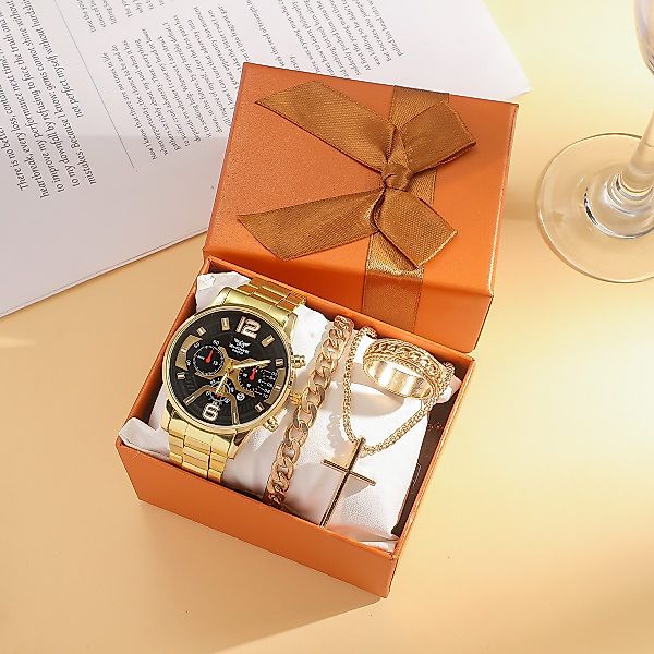 ibettertec Quarzuhr Herren Geschenkset Edel Luxus günstig online kaufen