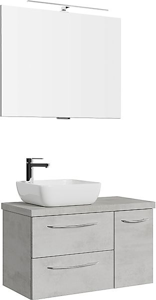 Saphir Badmöbel-Set "Serie 4035 2-teilig, Keramik-Aufsatzbecken mit LED-Spi günstig online kaufen