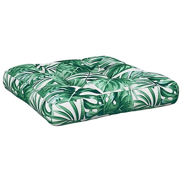 vidaXL Sitzauflage Palettenkissen Blattmuster 58x58x10 cm günstig online kaufen