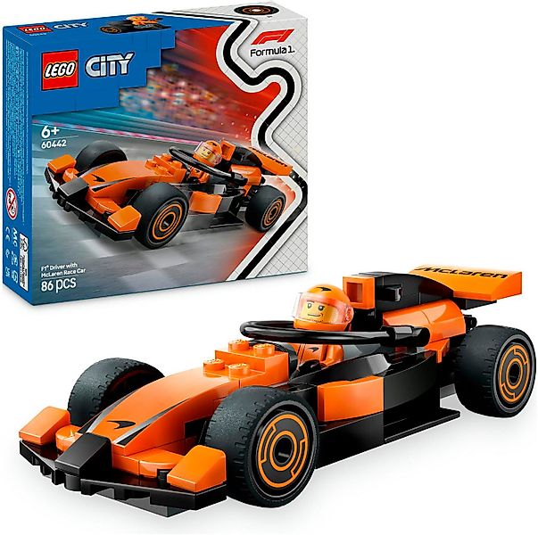 LEGO® F1® Rennfahrer mit McLaren Rennauto (60442), LEGO City Konstruktionss günstig online kaufen