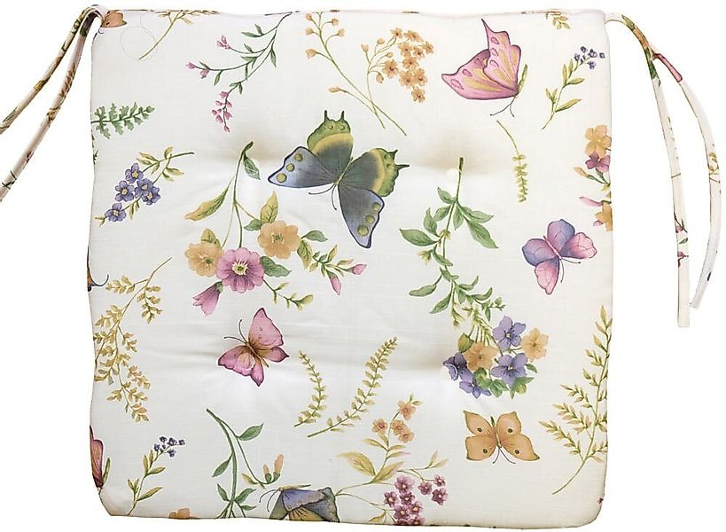 matches21 HOME & HOBBY Kissenbezüge Stuhlkissen Sitzkissen Schmetterlinge L günstig online kaufen