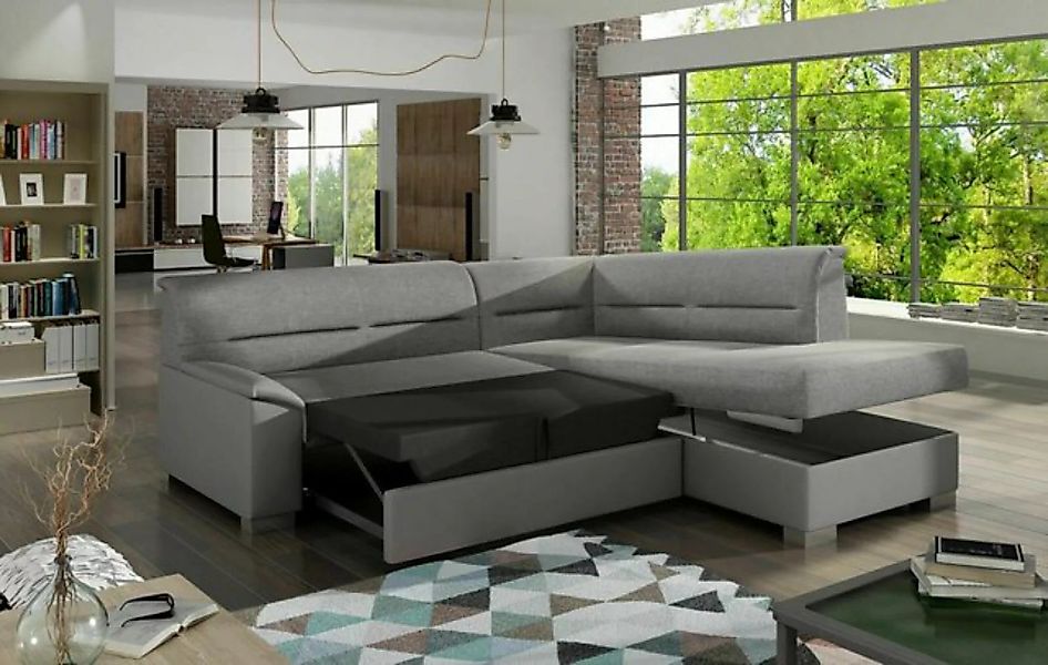 JVmoebel Ecksofa Design Sofa Ecksofa Schlafsofa Bettfunktion Couch Polster günstig online kaufen