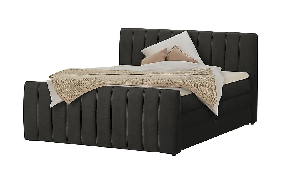 Boxspringbett mit Bettkasten Carina ¦ grau ¦ Maße (cm): B: 191 H: 112 Bette günstig online kaufen