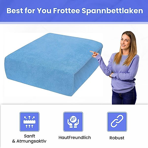 Best for You Spannbettlaken Frottee-Spannbettlaken aus Baumwollmix – Komfor günstig online kaufen