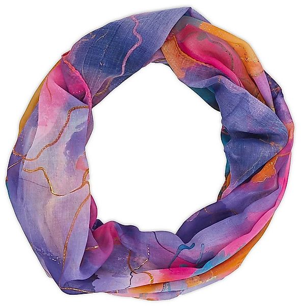 styleBREAKER Loop Loop Aquarell Glow Metallic Akzente, (1-St) günstig online kaufen