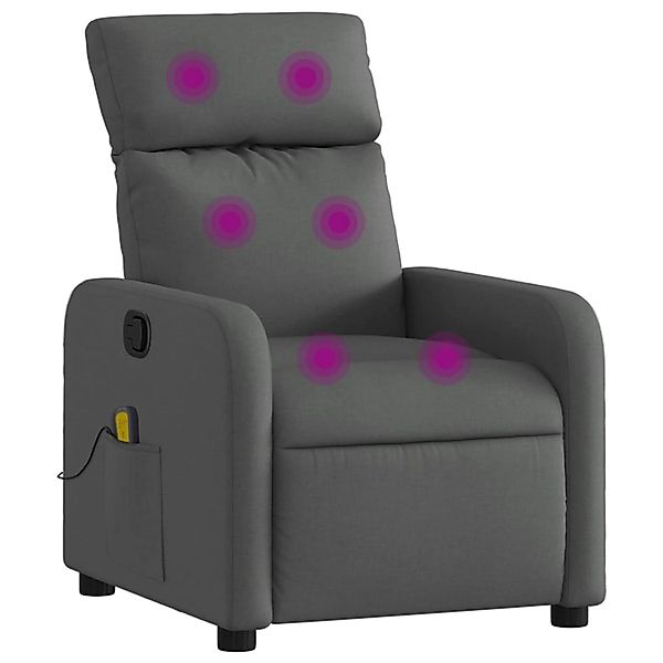 vidaXL Sessel Massagesessel Dunkelgrau Stoff (1-St) günstig online kaufen